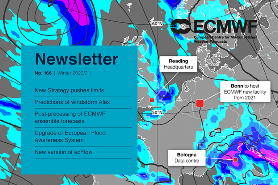 ECMWF Newsletter 166 cover page image