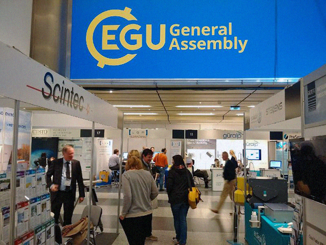 EGU 2016 exhibition stalls