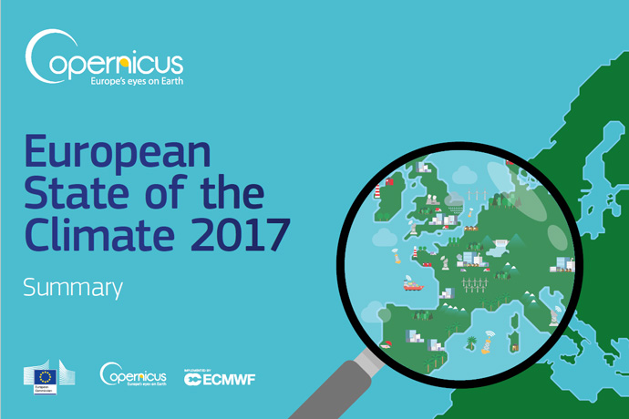 European State of the Climate Summary 2017 cover