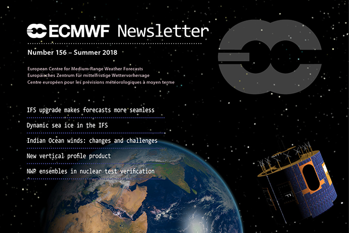 ECMWF Newsletter 156 cover
