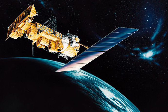 Artist's impresssion of NOAA-17 satellite in orbit