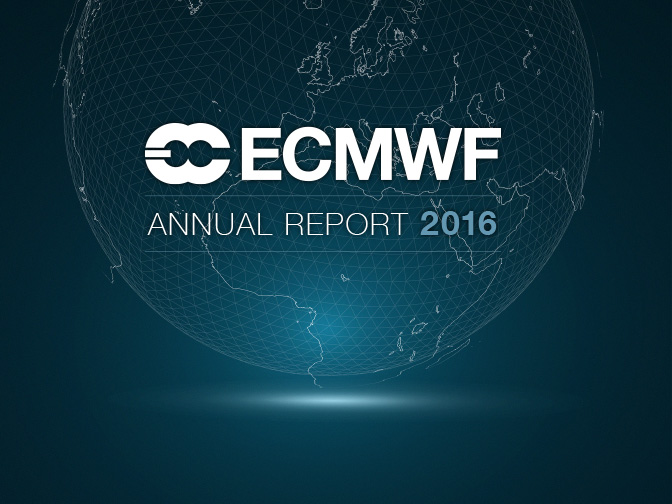 ECMWF Annual Report 2016 cover image