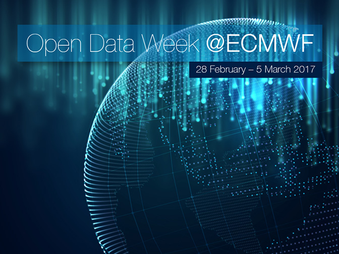 Open Data Week at ECMWF, 2017