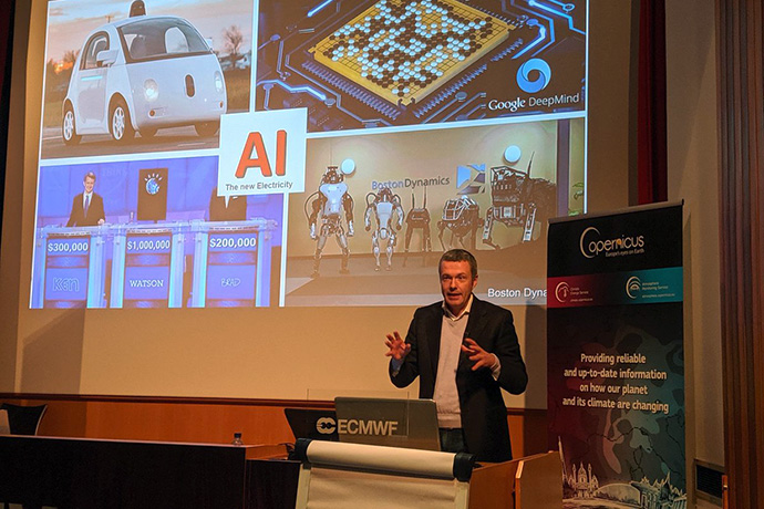 Pierre-Philippe Mathieu at the Copernicus AI workshop in Nov 2019