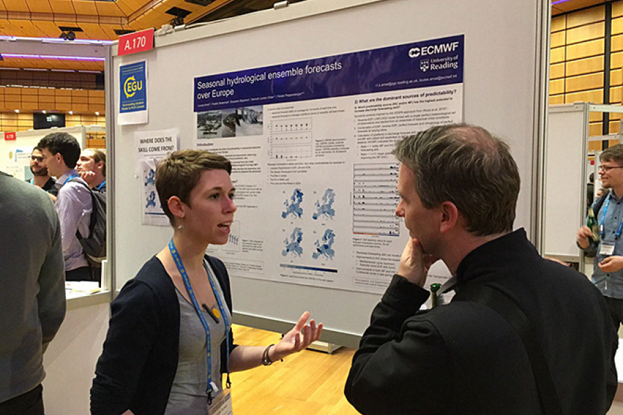 ECMWF's Louise Arnal at the EGU General Assembly 2016