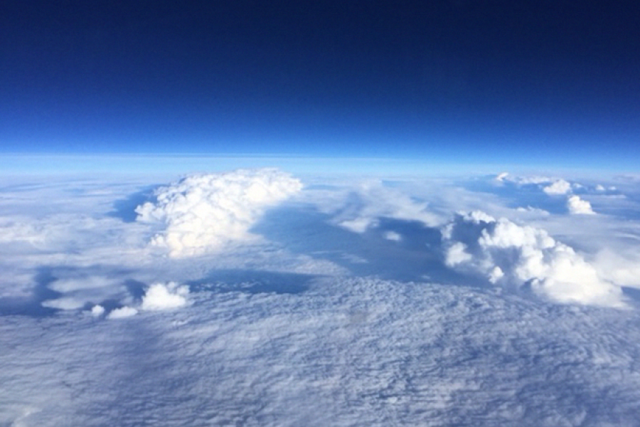 View of Hurricane Patricia from above